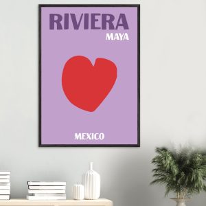 Artfulprints Poster Mexico – Riviera Maya – 70×100 cm – Paars Artfulprints Poster Mexico – Riviera Maya – 70×100 cm – Paars