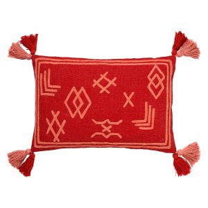 ZOLA – Kussenhoes van katoen Aurora Red 40×60 cm – rood ZOLA – Kussenhoes van katoen Aurora Red 40×60 cm – rood
