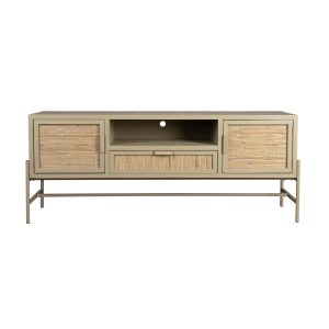 Dutchbone Yasu Dressoir Hout/ Metaal Beige Dutchbone Yasu Dressoir Hout/ Metaal Beige