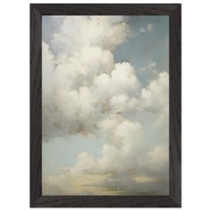 Artfulprints Poster met Lijst The clouds – A4 21×29.7 cm – Wit Artfulprints Poster met Lijst The clouds – A4 21×29.7 cm – Wit
