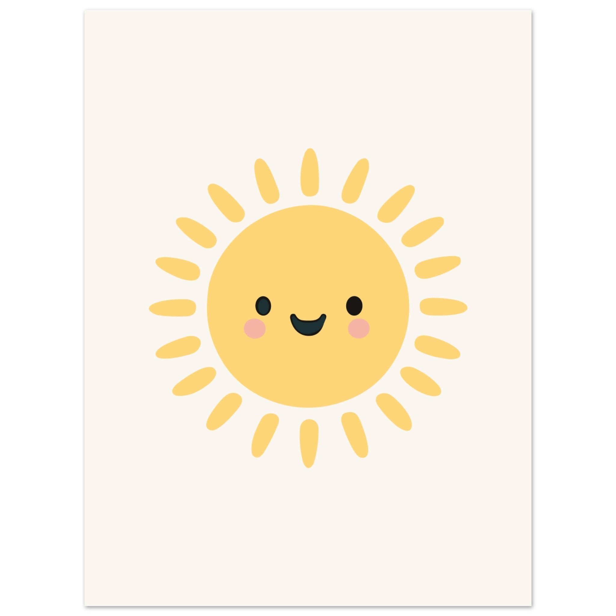 Artfulprints Poster Sunshine - 30x40 cm - Geel