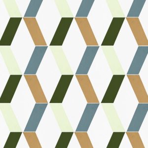 Catchii Behang Zigzag Franky wit multi Catchii Behang Zigzag Franky wit multi