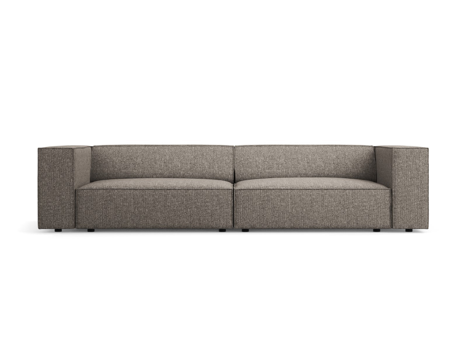 Cosmopolitan Design Bank Arendal 4-zits, chenille, grijs - 102x244x70c