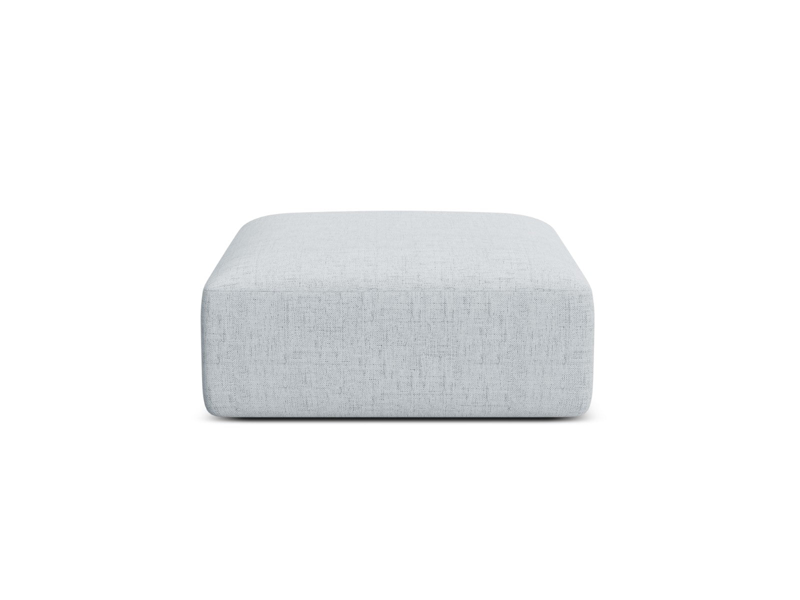 Cosmopolitan Design Poef Campi structurele stof lichtgrijs - 90x90x40c