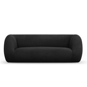 Cosmopolitan Design Bank Essen 2-zits, boucle, zwart – 95x210x86cm Cosmopolitan Design Bank Essen 2-zits, boucle, zwart – 95x210x86cm