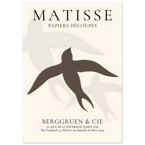 Artfulprints Poster Matisse – Birds silhouettes – A4 21×29.7 cm – Brui Artfulprints Poster Matisse – Birds silhouettes – A4 21×29.7 cm – Brui