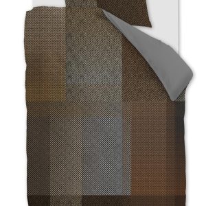 Beddinghouse dekbedovertrek Harris – 140×200/220 cm – bruin Beddinghouse dekbedovertrek Harris – 140×200/220 cm – bruin
