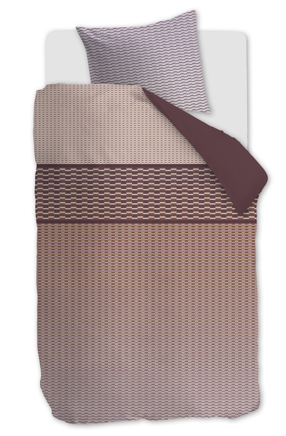 Beddinghouse Dekbedovertrek Yuval - 140 x 200/220 cm - Terra