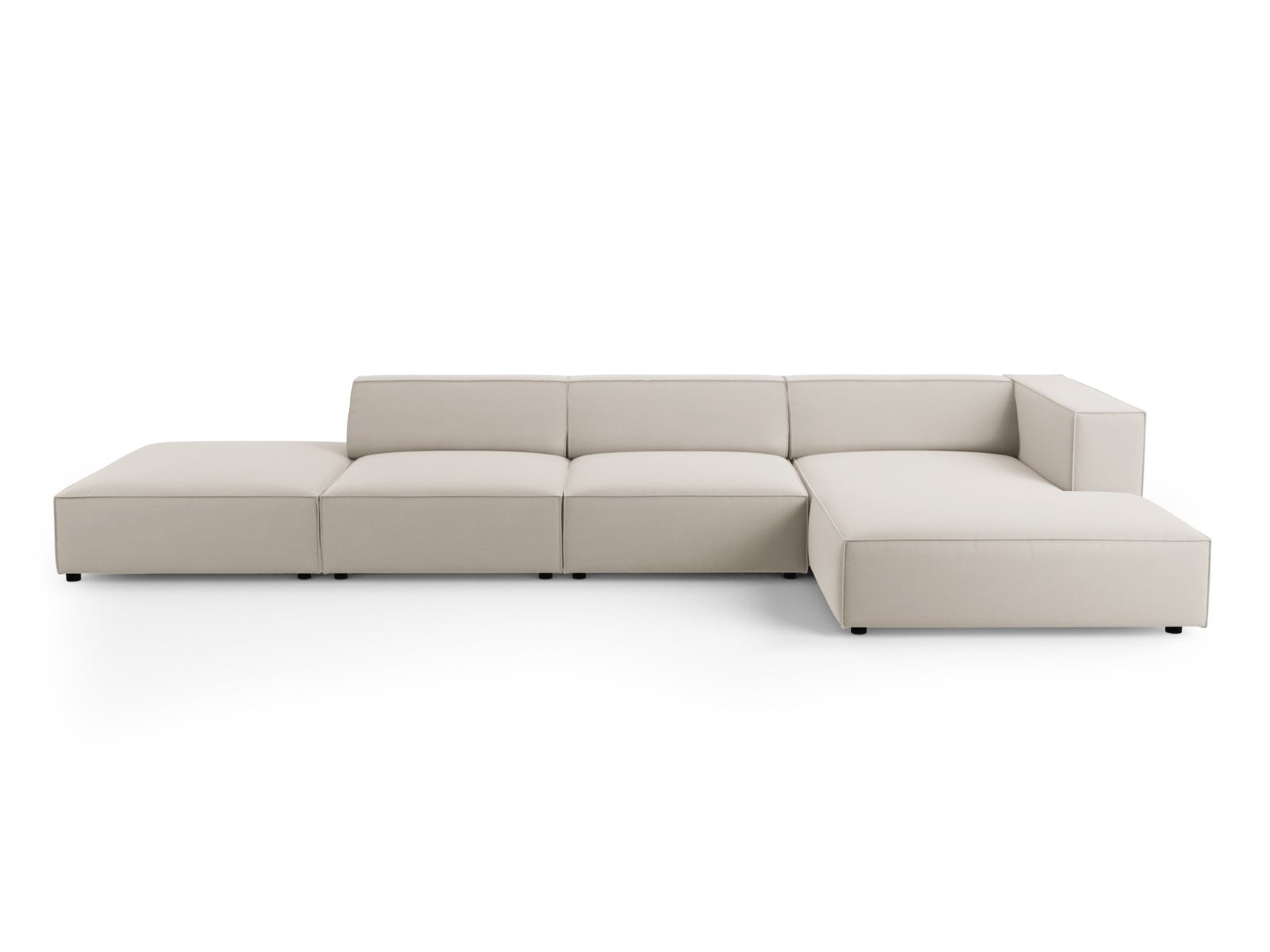 Cosmopolitan Design rechter hoekbank Arendal 5-zits, flueel, ecru - 16