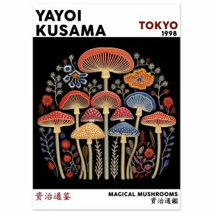 Artfulprints Poster Yayoi Kusama – Magical mushrooms – 50×70 cm – Meer Artfulprints Poster Yayoi Kusama – Magical mushrooms – 50×70 cm – Meer