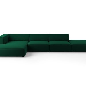 Cosmopolitan Design linker hoekbank Arendal 5-zits, flueel, flessengro Cosmopolitan Design linker hoekbank Arendal 5-zits, flueel, flessengro