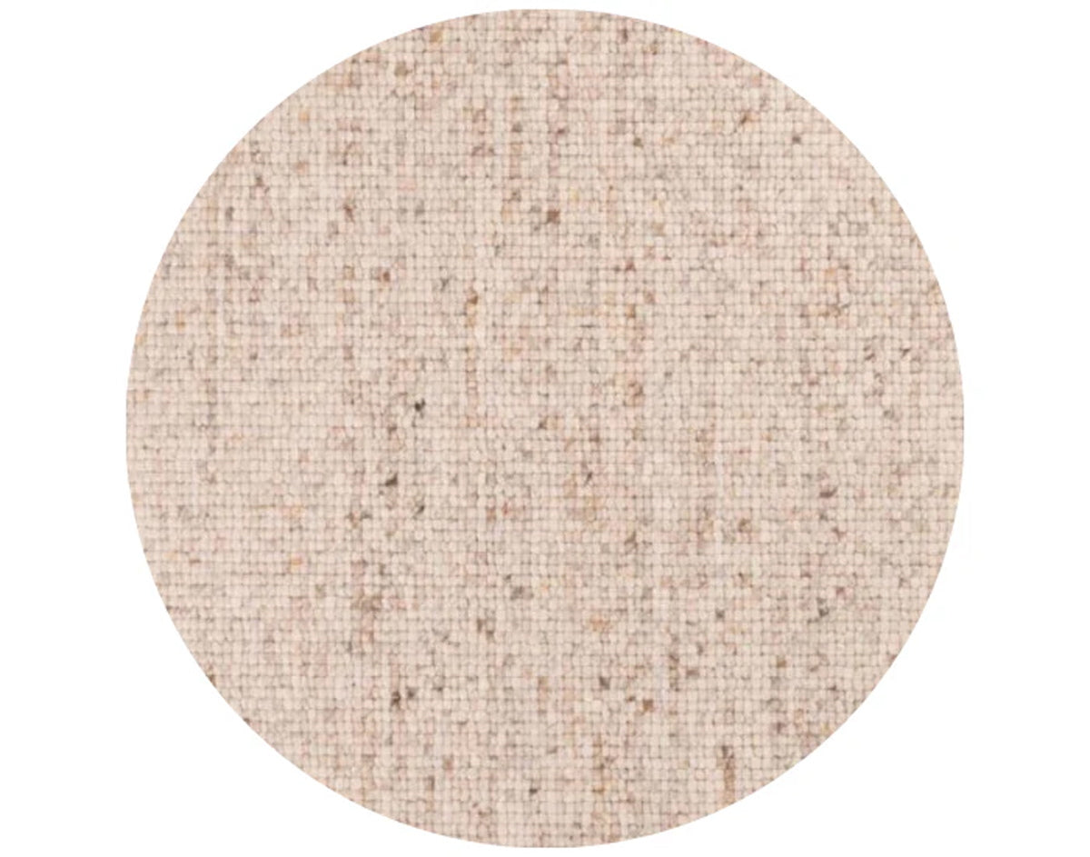 DÉJA Living Vloerkleed Bela - Rond Beige Wol - Ø240cm