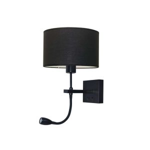 Artdelight wandlamp Quad – 2 lichts – 25 x 55 cm – zwart Artdelight wandlamp Quad – 2 lichts – 25 x 55 cm – zwart