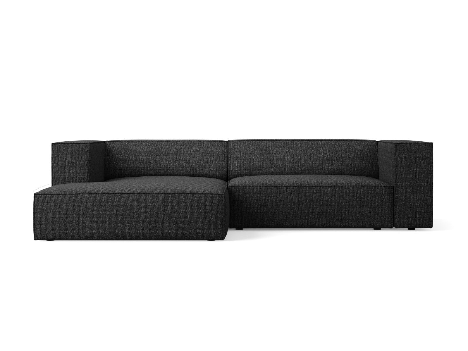 Cosmopolitan Design linker hoekbank Arendal 3-zits, chenille, zwart -