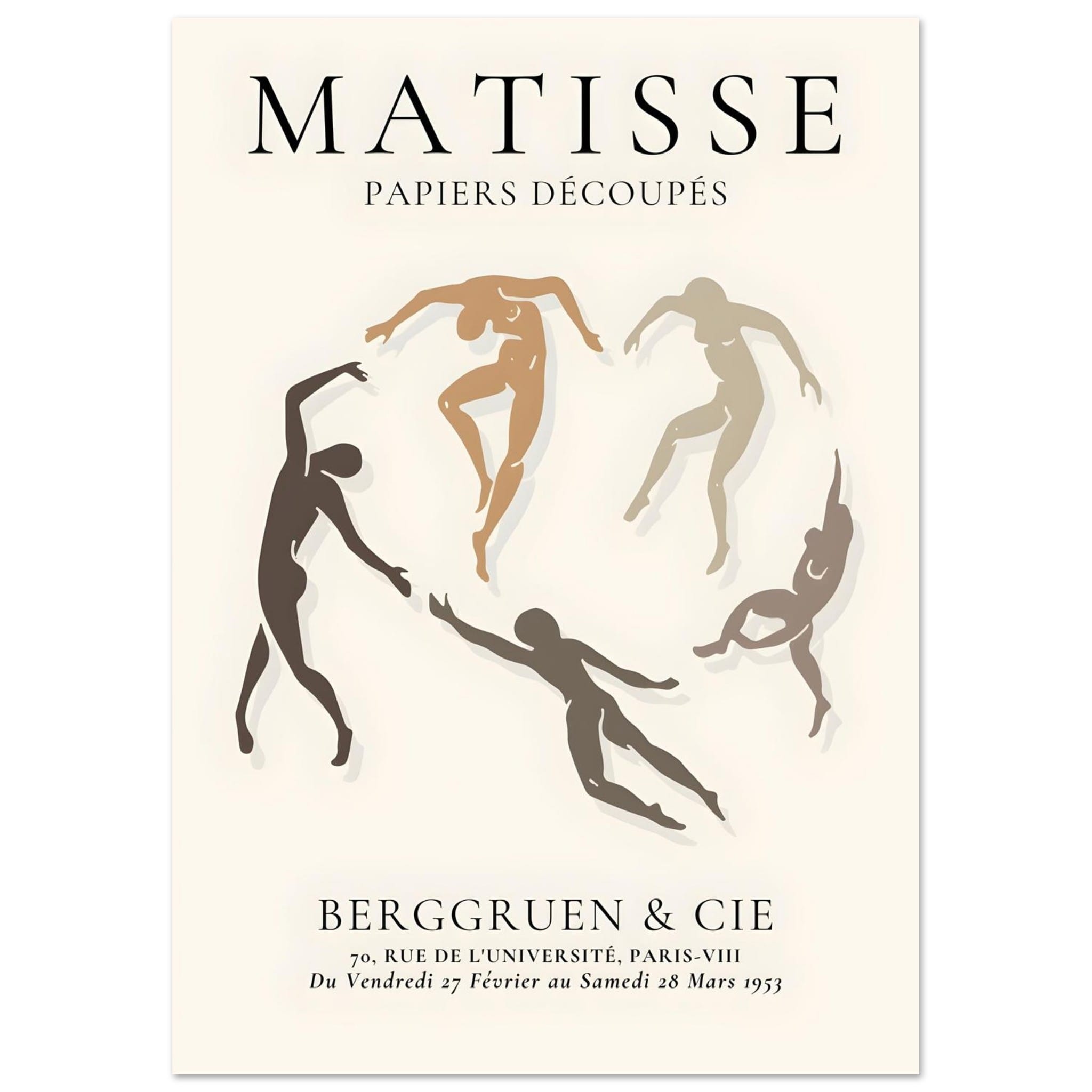 Artfulprints Poster Matisse – The human ring II - A4 21x29.7 cm - Meer