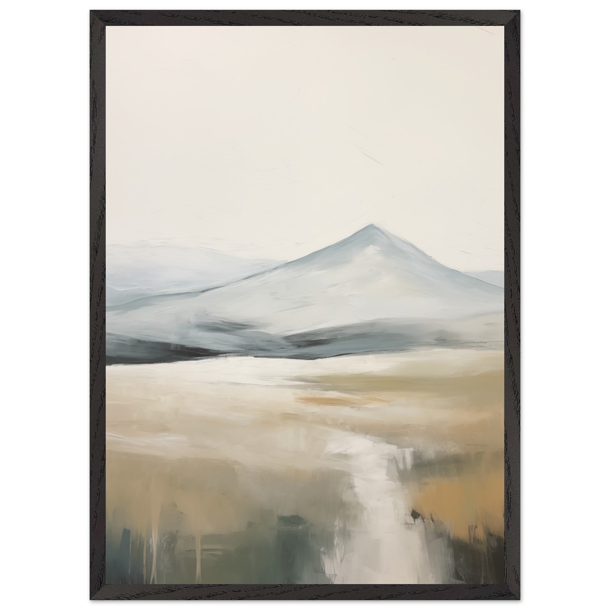 Artfulprints Poster met Lijst Abstract - Fuji path 2 - 50x70 cm - Meer