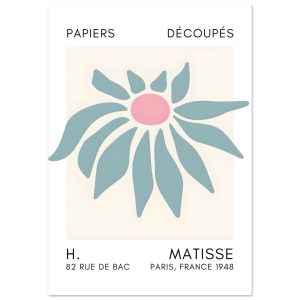 Artfulprints Poster Matisse – Deep sea dance turquoise – 30×40 cm – Tu Artfulprints Poster Matisse – Deep sea dance turquoise – 30×40 cm – Tu