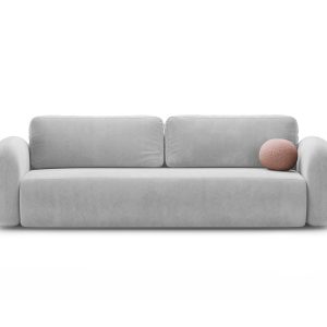 Cosmopolitan Design Slaapbank met opbergdoos Tonale 3-zits, flueel gri Cosmopolitan Design Slaapbank met opbergdoos Tonale 3-zits, flueel gri