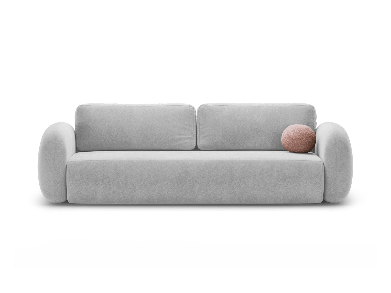 Cosmopolitan Design Slaapbank met opbergdoos Tonale 3-zits, flueel gri