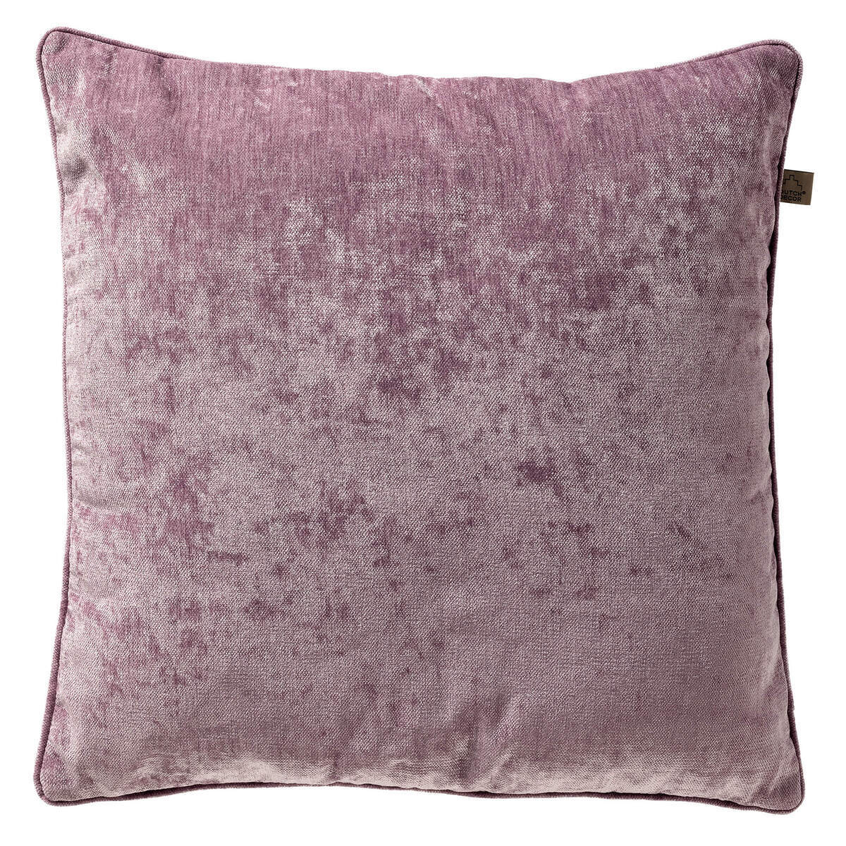 LEWY - kussenhoes 60x60 cm - glansvelours - groot formaat - Dusky Orch