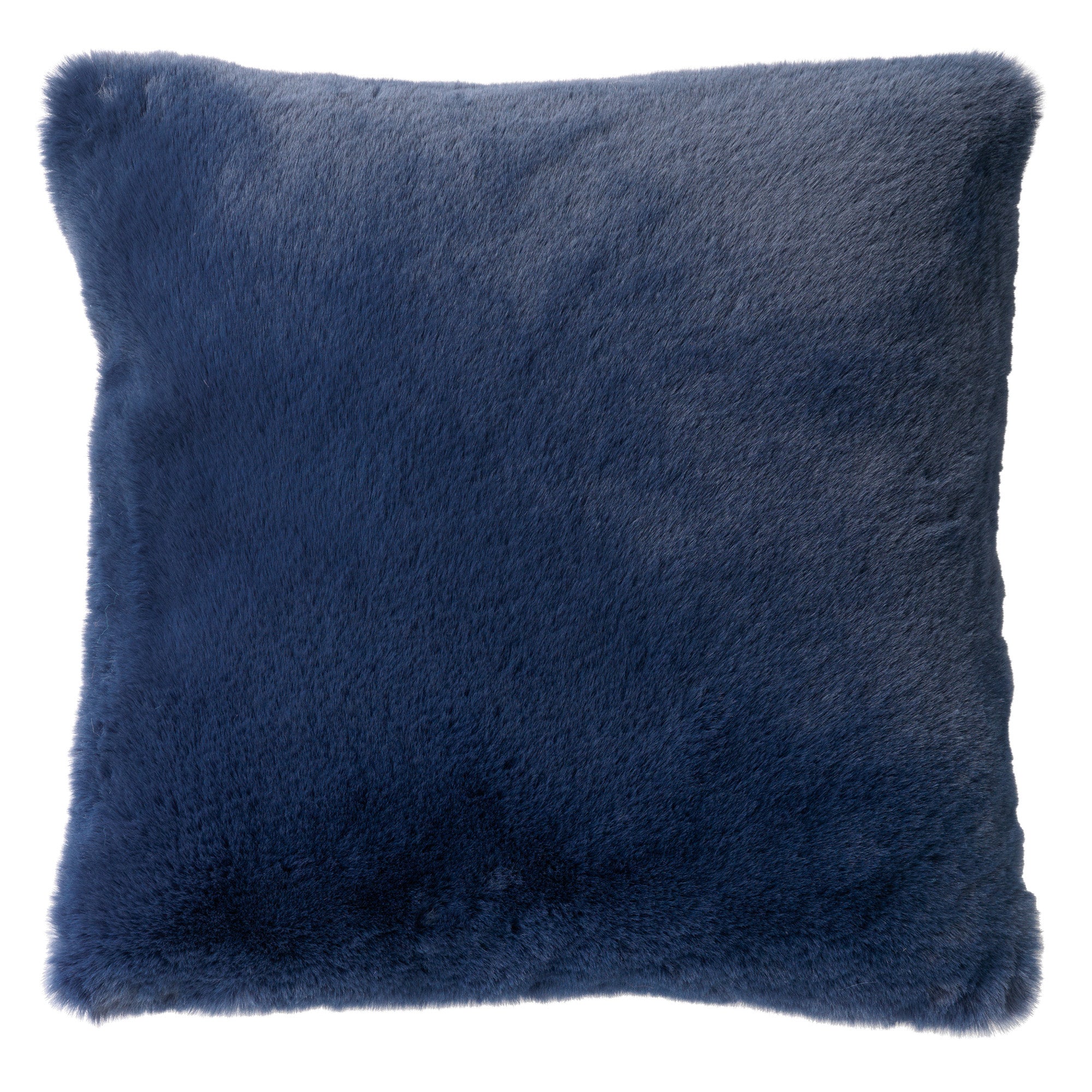 ZAYA - sierkussen 60x60 cm - bontlook - extra groot - Insignia Blue -