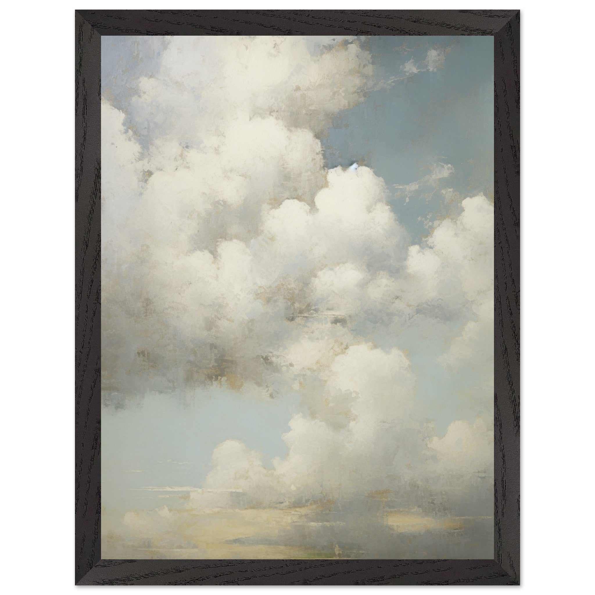 Artfulprints Poster met Lijst The clouds - 30x40 cm - Wit