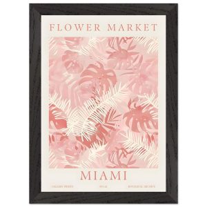 Artfulprints Poster met Lijst Flower market – Miami – A4 21×29.7 cm – Artfulprints Poster met Lijst Flower market – Miami – A4 21×29.7 cm –