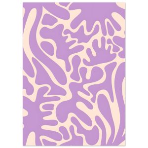 Artfulprints Poster Matisse – Purple flora – 50×70 cm – Paars