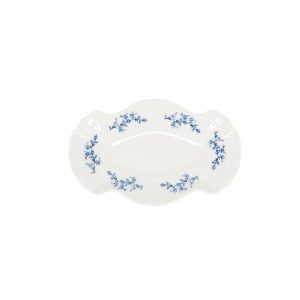 Bonbistro – Serveerschaal 26x16cm blue flower Retro – Set van 4 Bonbistro – Serveerschaal 26x16cm blue flower Retro – Set van 4