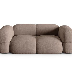Cosmopolitan Design Bank Loretto 3-zits, structurele stof cappuccino – Cosmopolitan Design Bank Loretto 3-zits, structurele stof cappuccino –