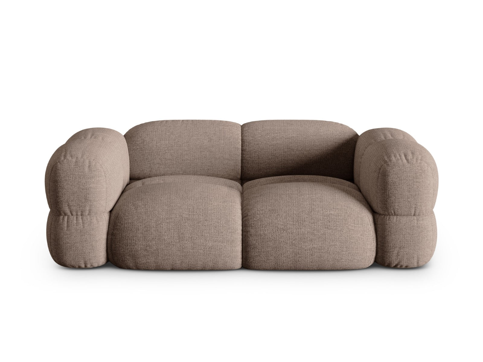 Cosmopolitan Design Bank Loretto 3-zits, structurele stof cappuccino -