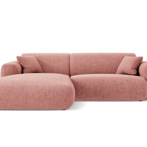 Cosmopolitan Design linker hoekbank Nolio 4-zits, chenille, roze – 170 Cosmopolitan Design linker hoekbank Nolio 4-zits, chenille, roze – 170