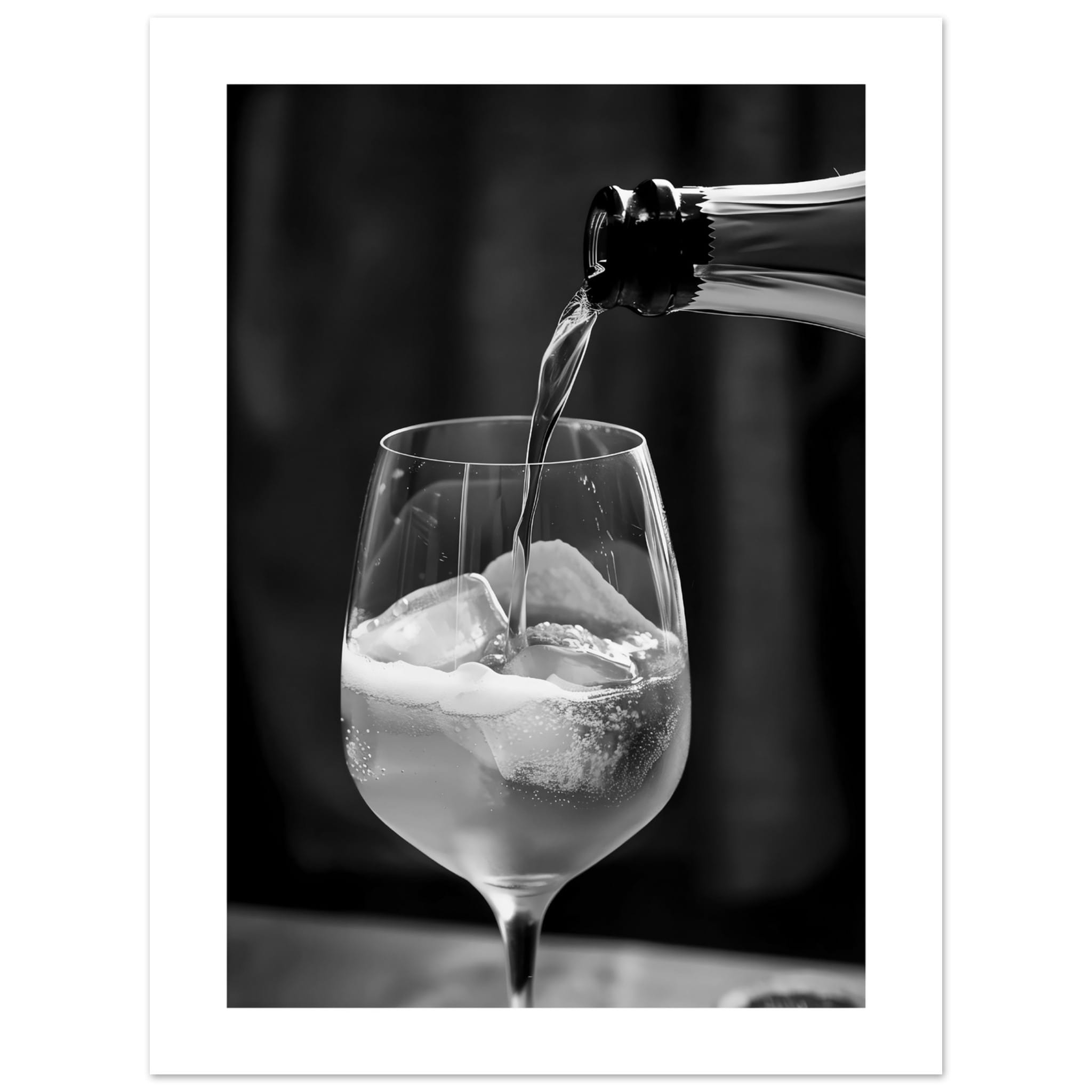 Artfulprints Poster Aperol Spritz - Lifestyle black-white - 30x40 cm -