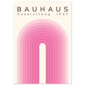 Artfulprints Poster Bauhaus – Pink rainbow – A4 21×29.7 cm – Roze Artfulprints Poster Bauhaus – Pink rainbow – A4 21×29.7 cm – Roze