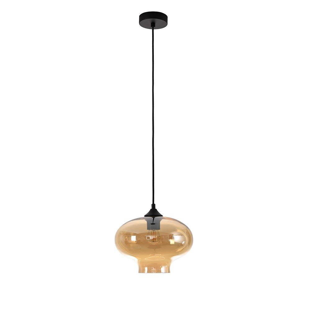 Artdelight hanglamp Toronto - 1 lichts - 27 x 150 cm - zwart