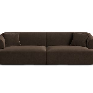Cosmopolitan Design Modulaire bank Campi 4-zits, flueel chocolade – 90 Cosmopolitan Design Modulaire bank Campi 4-zits, flueel chocolade – 90