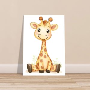 Artfulprints Poster Vrolijke giraffe – 70×100 cm – Oranje Artfulprints Poster Vrolijke giraffe – 70×100 cm – Oranje
