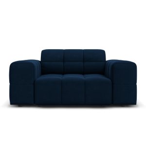 Cosmopolitan Design Fauteuil Chicago flueel koningsblauw – 102x132x78c Cosmopolitan Design Fauteuil Chicago flueel koningsblauw – 102x132x78c