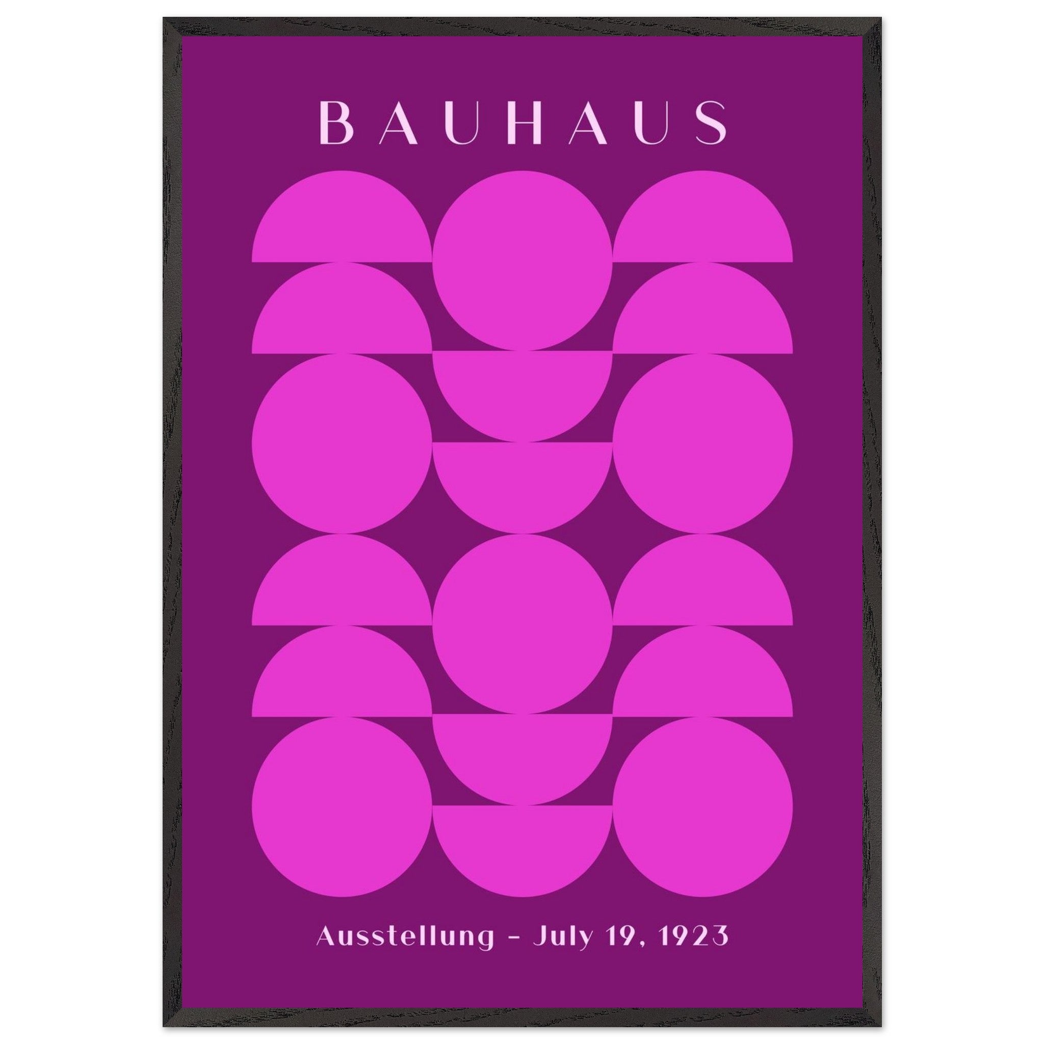 Artfulprints Poster met Lijst Bauhaus - Ausstellung 1923 - 70x100 cm -