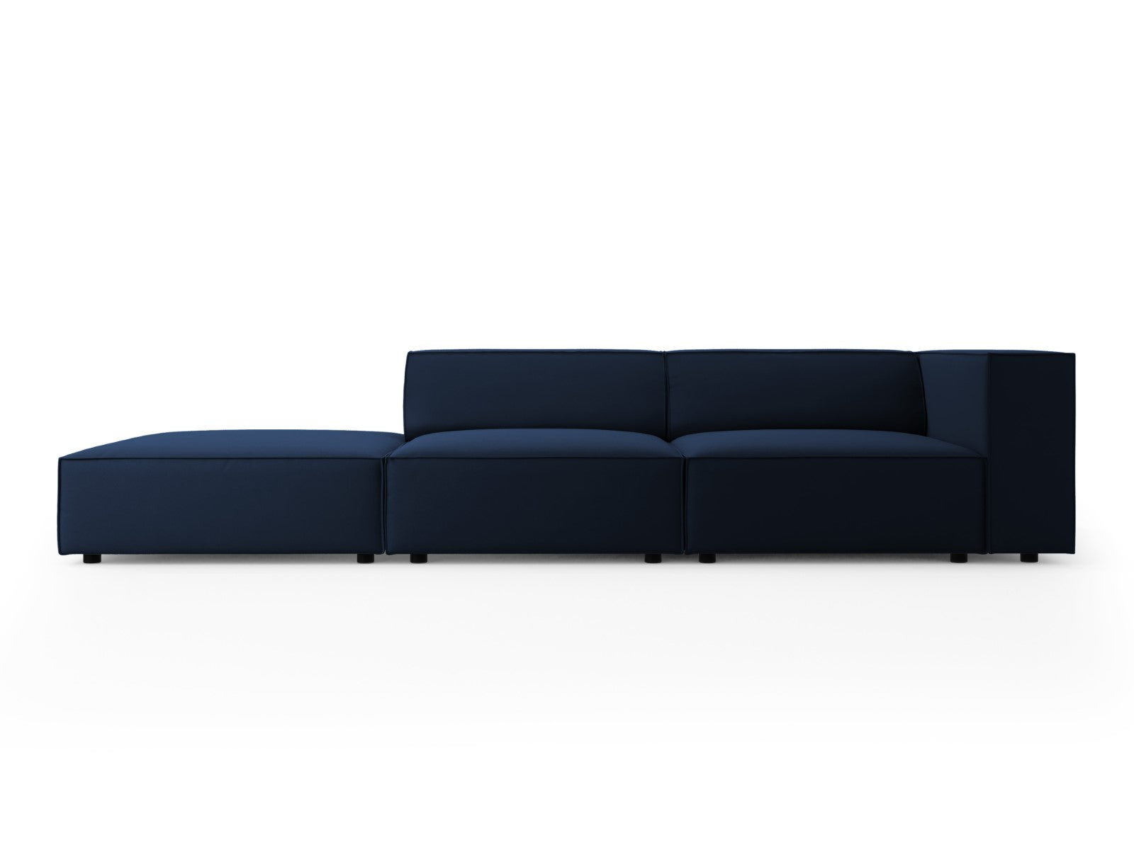 Cosmopolitan Design linker bank Arendal 4-zits, flueel, koningsblauw -