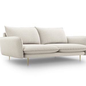 Cosmopolitan Design Bank Vienna 3-zits, structurele stof, lichtbeige – Cosmopolitan Design Bank Vienna 3-zits, structurele stof, lichtbeige –