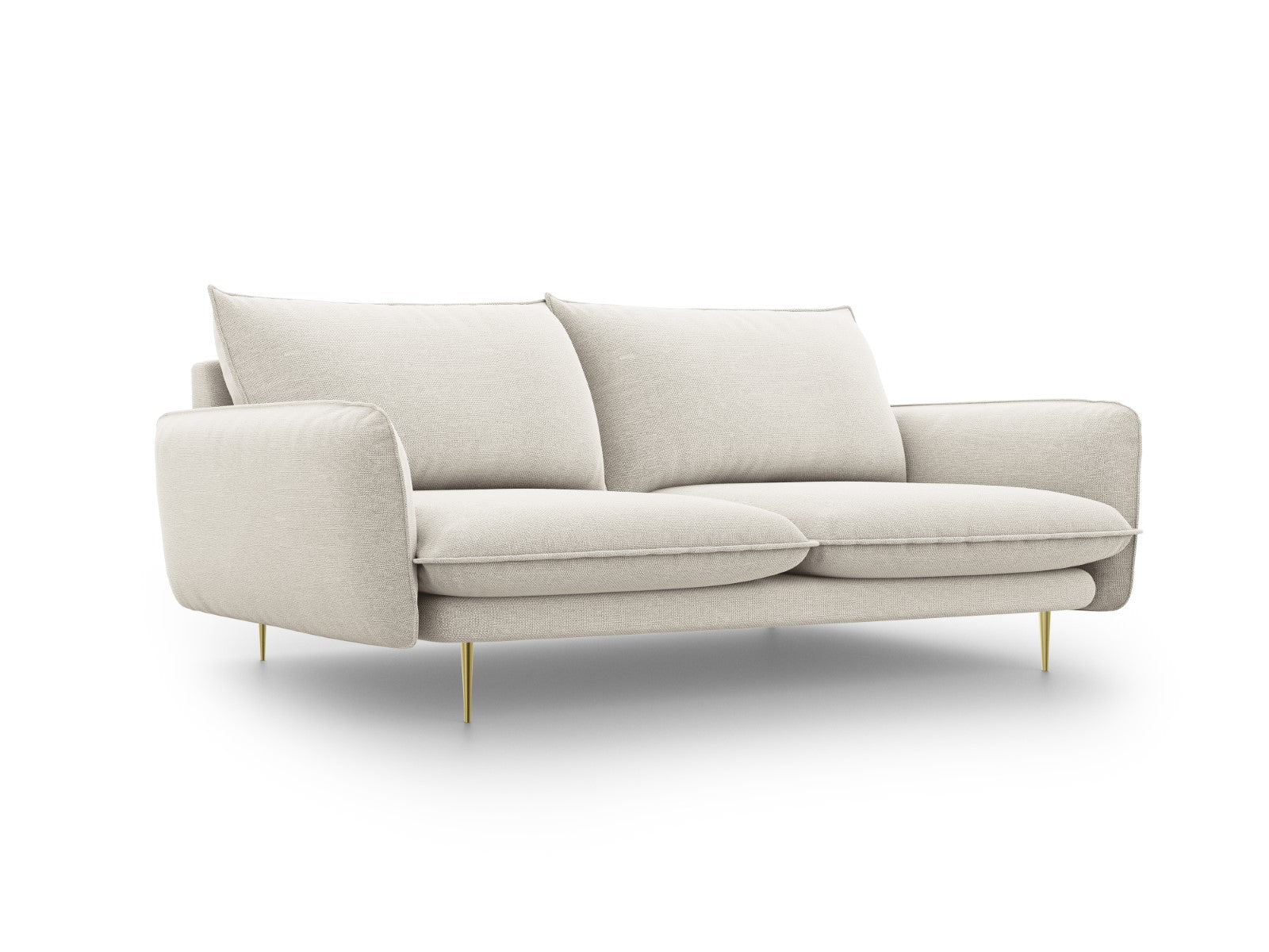 Cosmopolitan Design Bank Vienna 3-zits, structurele stof, lichtbeige -
