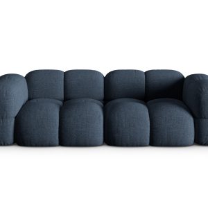 Cosmopolitan Design Bank Loretto 4-zits, structurele stof donkerblauw Cosmopolitan Design Bank Loretto 4-zits, structurele stof donkerblauw