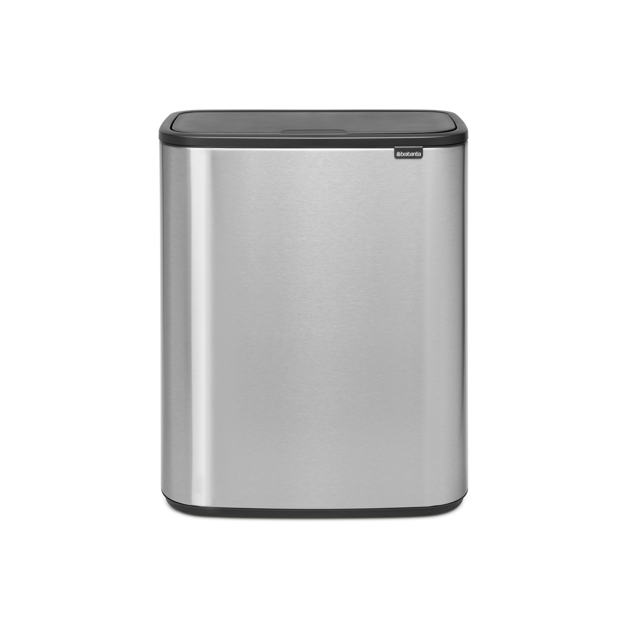 Brabantia Bo Touch Bin, met 1 binnenemmer, 60 liter - Matt Steel Finge
