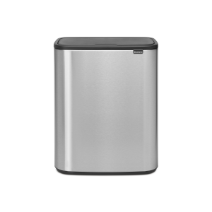 Brabantia Bo Touch Bin, met 2 binnenemmers, 2 x 30 liter – Matt Steel Brabantia Bo Touch Bin, met 2 binnenemmers, 2 x 30 liter – Matt Steel