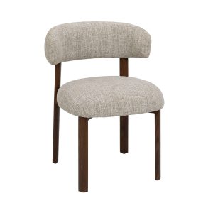 DÉJA Living Eetkamerstoel Alamo – Beige/Walnoot – Set van 2 DÉJA Living Eetkamerstoel Alamo – Beige/Walnoot – Set van 2