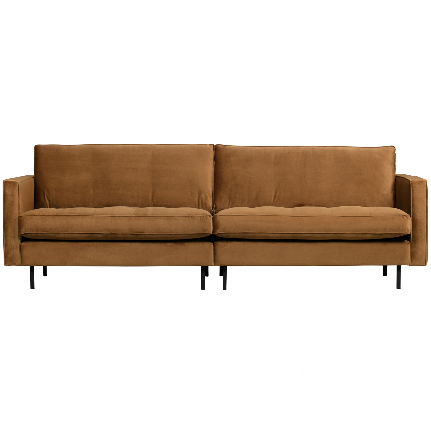 WOOOD classic 3-zits bank Rodeo - Velvet - Honinggeel - 83x275x88
