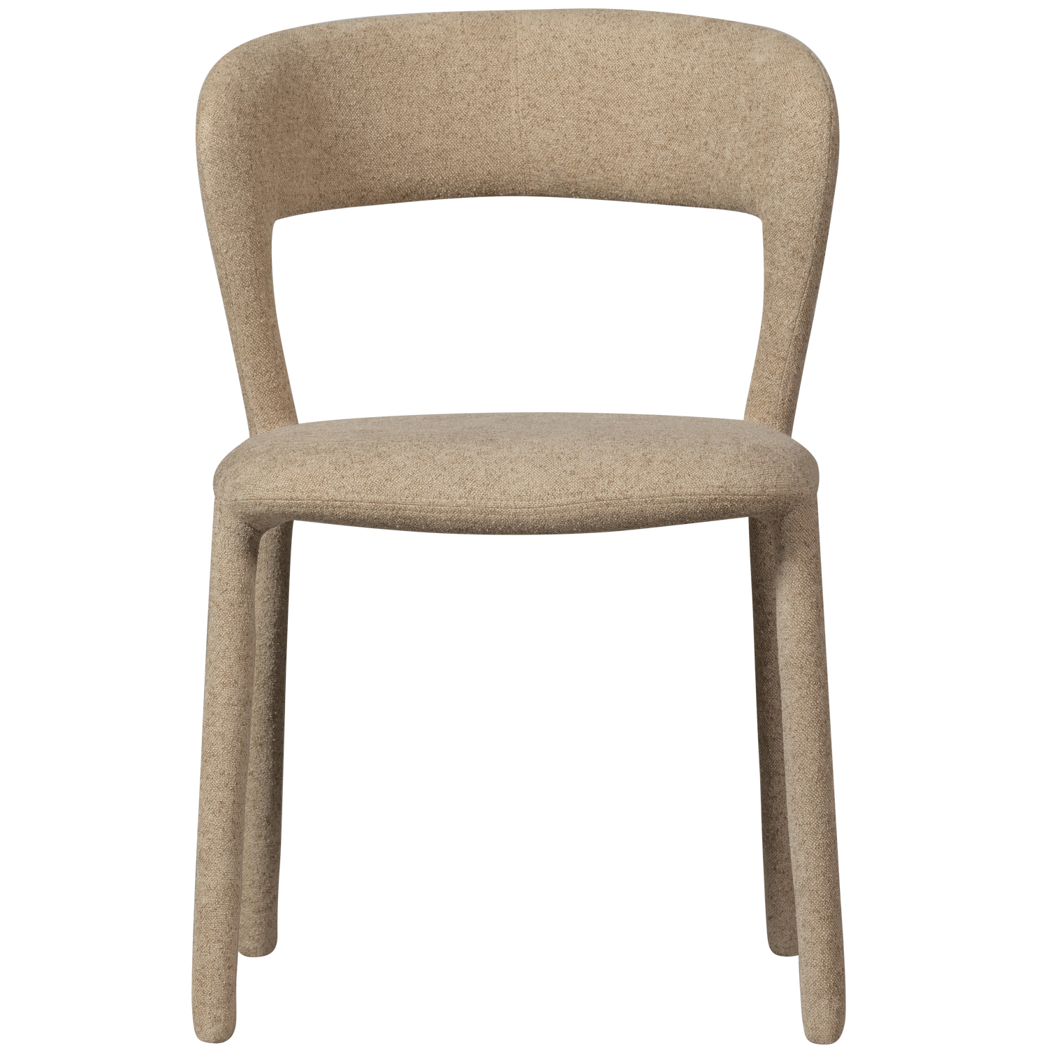 BePureHome Eetkamerstoel Noble - Polyester - Zand - 76x51x56