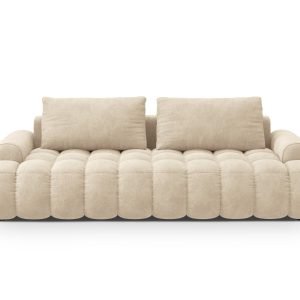Cosmopolitan Design Slaapbank met opbergdoos Linz 4-zits, flueel licht Cosmopolitan Design Slaapbank met opbergdoos Linz 4-zits, flueel licht