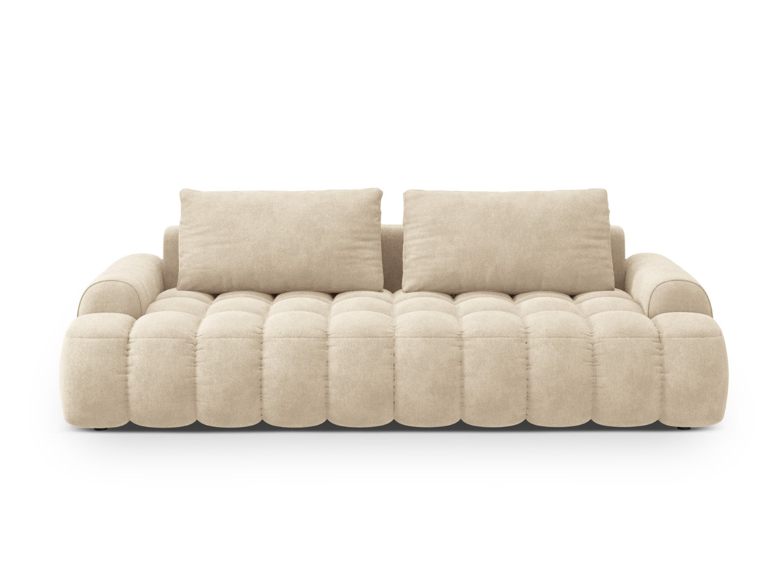 Cosmopolitan Design Slaapbank met opbergdoos Linz 4-zits, flueel licht